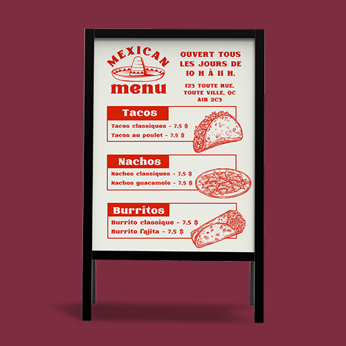 A Frame Signs Holder