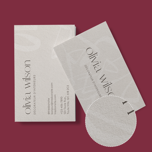 Business Cards  - Felt - Double Sided