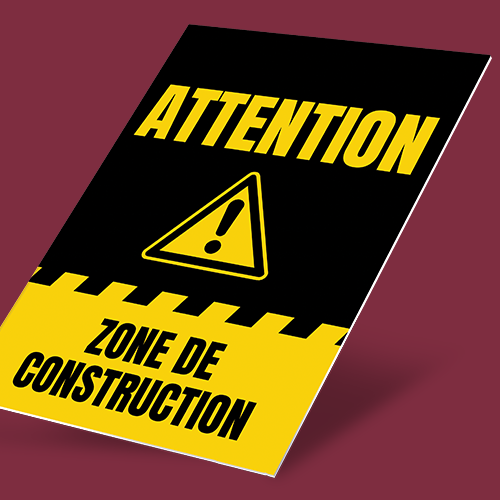 Thick Plastic Signs - No Finishing