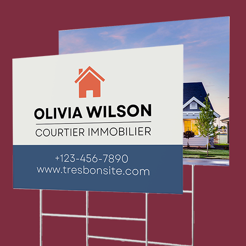 Yard Sign - Double Step Stake